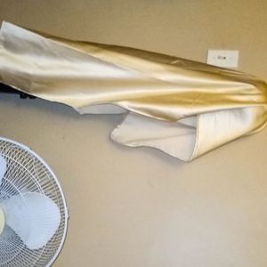 NEW SILK CHAMPAGNE GOLD SCARF